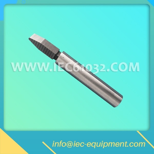 Detail of scratching tool tip of IEC60335-2-24
