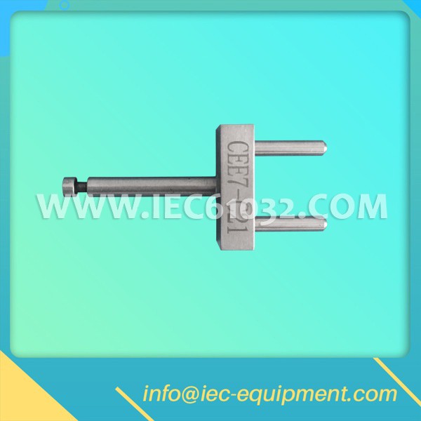 CEE7 C21 Device for Checking The Resistance to Lateral Strain of 10/16A 250V Two-Pole Fixed Socket-Outlets